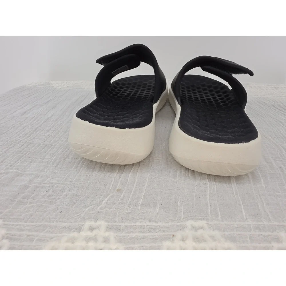 Under Armour UA Ignite Pro 8 Slide Sandals Black White Men 9D 6000337-022